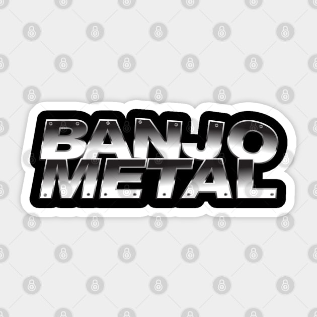 Banjo Metal Sticker by GypsyBluegrassDesigns